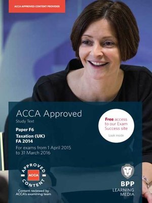 cover image of ACCA F6 Taxation FA2014